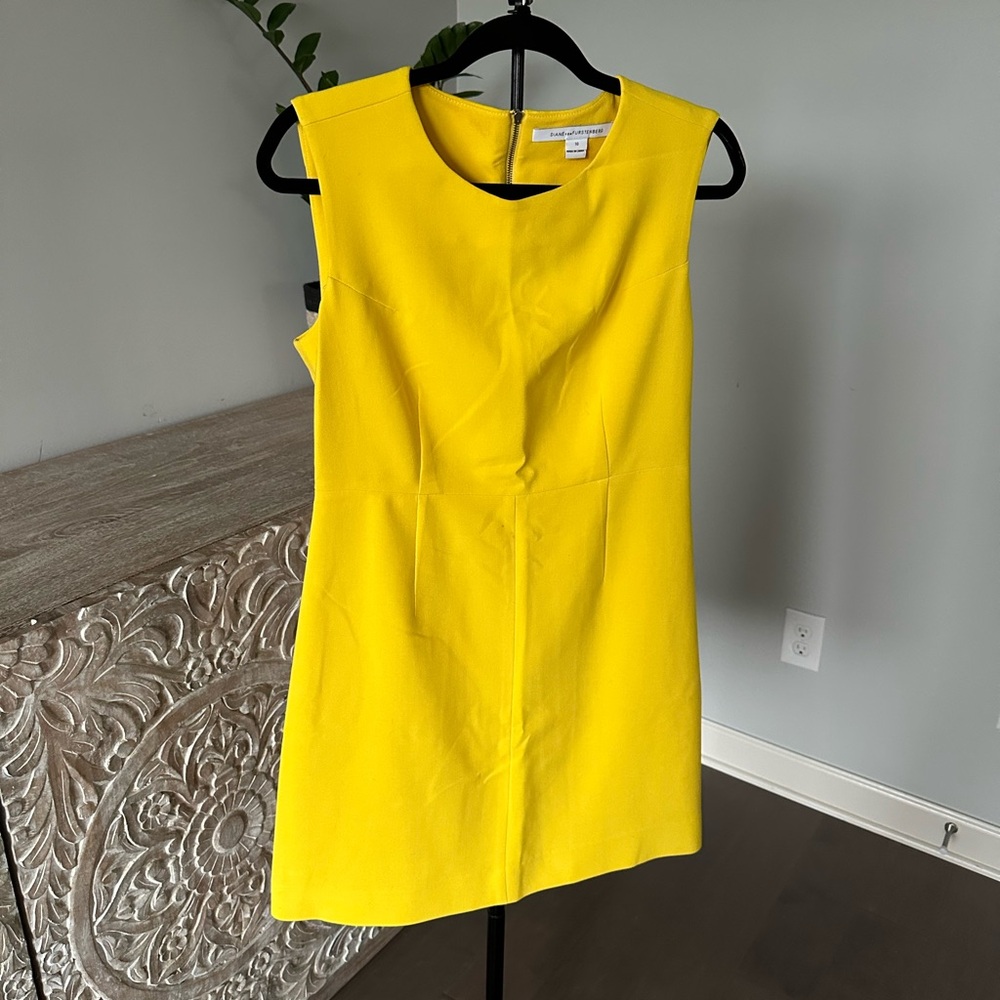 Diane Von Furstenberg Vibrant Yellow  Dress